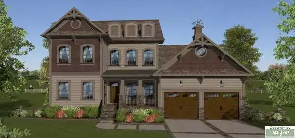 image of 2 story craftsman house plan 4266